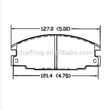 For HONDA FORD OPEL ISUZU VAUXHALL D363 MK brake pad